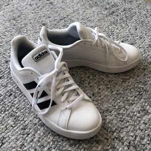 White Adidas sneakers